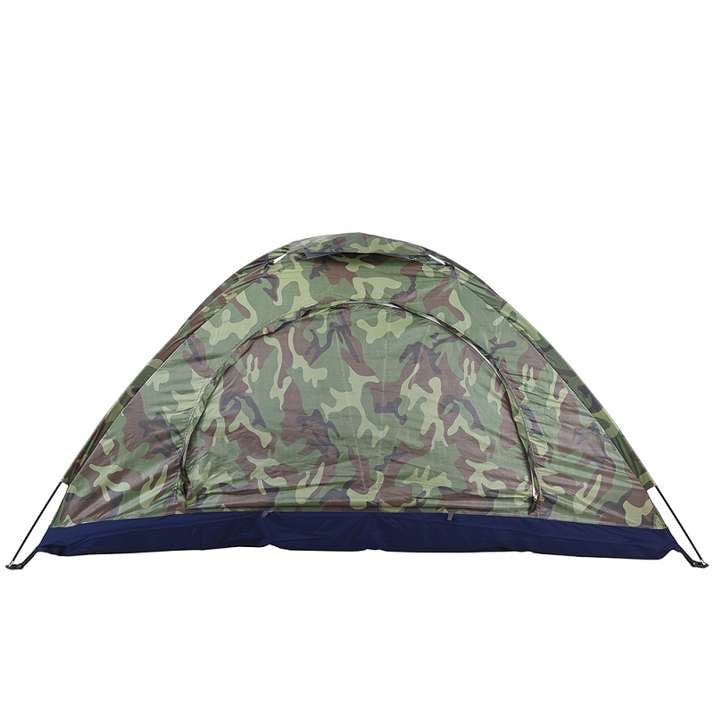 Cheap Goat Tents 3 4 Person Single Layer Camouflage Outdoor Tent Manual Single Layer Thickening Waterproof Sunscreen Camouflage Camping Tent   